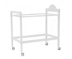 Bolin Bolon Mini Cuna Blanca Cabezal Liso (Blanco)