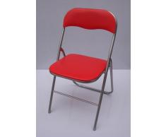 Kit Closet Silla Tubo Plegable Rojo 15024