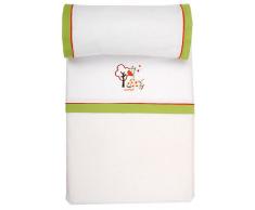 Naf Naf Sábanas Minicuna 100% Algodón Embroidery Jungle Pistacho