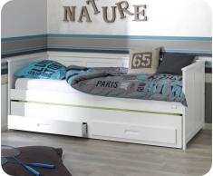 Cama nido juvenil 90x200cm. SWAM Blanca