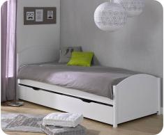 Pack Cama Nido Pacôme 90x200cm Blanca + 2 Colchones