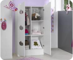 Armario bebé ALTEA 2 puertas Blanco