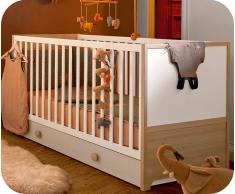 Cuna evolutiva EOL 70x140 Madera y Blanco