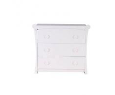 Blanco Cómoda infantil diseño MDF blanco mate CHARLOTTE - Miliboo