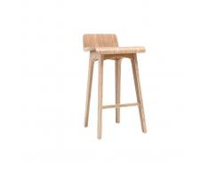 Taburete / Silla de bar escandinavo 65cm fresno BALTIK - Miliboo