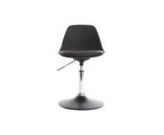 Silla de escritorio diseño infantil negro STEEVY - Miliboo