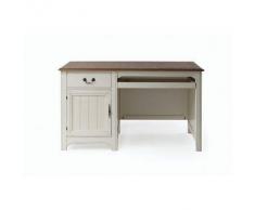 Blanco Escritorio barroco madera blanco marfil GUSTAVE - Miliboo