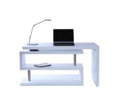 Blanco Escritorio de diseño blanco lacado amovible MAX - Miliboo