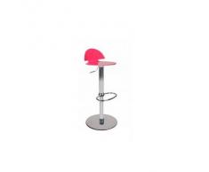 Taburete de bar bicolor rosa y blanco ORION - Miliboo