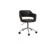 Sillón de escritorio diseño negro JESSY - Miliboo
