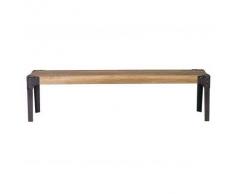 Banco diseño industrial metal y madera 180cm MADISON - Miliboo