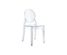 Silla infantil transparente MINI LOUISON - Miliboo