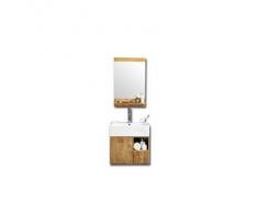 Mueble de baño : lavabo, mueble de lavabo y espejo EVAN - Miliboo