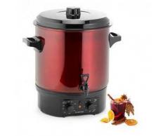 klarstein Biggie Olla pasteurizadora Acero inoxidable 27 litros 2000W Temporizador rojo