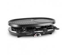 klarstein All-U-Can-Grill Raclette con grill 4 en 1 Tortitas Crepes Plancha de piedra 8 personas