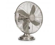 Tristar Ventilador de mesa retro VE-5973 35 W 30 cm níquel