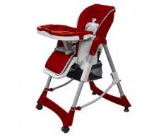 VidaXL Trona - Silla Con Bandeja Ajustable Para Bebés De Color Rojo
