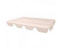 VidaXL Dosel de reemplazo para columpio jardín 249x185 cm beige