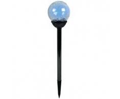 Luxform Estaca solar para jardín, Luxbright Palma Pearl Black, 13 unidades