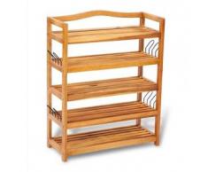 VidaXL Zapatero de madera con 5 estantes
