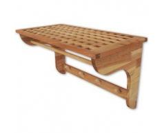 VidaXL Estante de pared una pieza madera nogal 59,4x30x34,5 cm