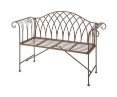 Esschert Design Banco de jardin metal viejo estilo inglés MF009