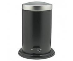 Sealskin Papelera negra de baño con pedal, marca Acero 361732419