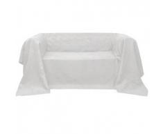 VidaXL Funda color crema para sofá de micro-gamuza, 210 x 280 cm