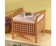 VidaXL Banco de almacenamiento madera maciza nogal 49x48x47 cm