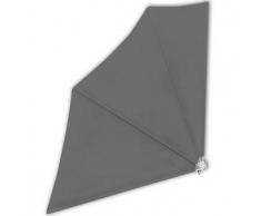 VidaXL Toldo lateral plegable para el patio, 140 x cm, gris