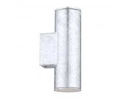 EGLO Lámpara de pared exterior Riga 4 3 W 20 cm plateada 30911