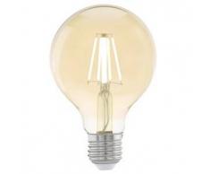 EGLO Bombilla LED de estilo vintage E27 G80 11556, Color ámbar