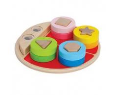 Hape Juego de bloques madera para niños, marca E0405