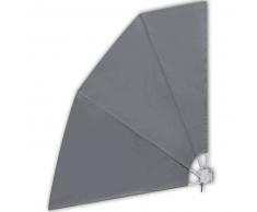 VidaXL Toldo lateral plegable para el patio, 210 x cm, gris