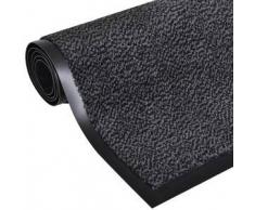 VidaXL Alfombra cuadrada gris antracita antideslizante 120x90 cm