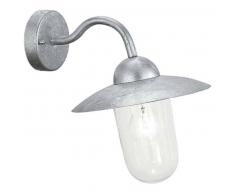 EGLO Lámpara de pared exterior Milton 60 W plateado 88489
