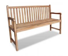 VidaXL Banco de jardín teca 150x52x92,5 cm