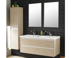 hudson reed Conjunto de Mueble para Baño Suspendidos con Mueble de Lavabo 80x48x55cm y Armario Suspendido