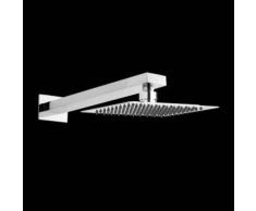hudson reed Alcachofa de Ducha Cuadrada 200 x 200mm con Brazo