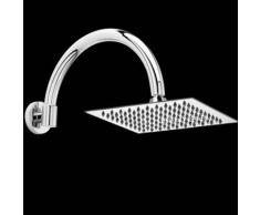 hudson reed Alcachofa de Ducha Cuadrada 200 x 200mmcon Brazo
