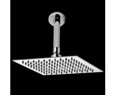 hudson reed Alcachofa de Ducha Cuadrada 200 x 200mm con Brazo