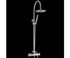 hudson reed Columna de Ducha Termostática de Latón con Alcachofa y Ducha de Mano - Infinity 2