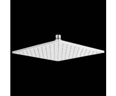 hudson reed Alcachofa de Ducha LED Orientable en Acero Inoxidable de 300mm