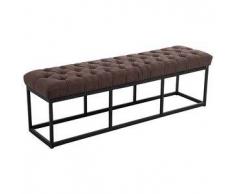 CLP Banco Amun B150 tapizado de tela metal marrón 46 cm
