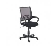 CLP Silla de escritorio GENIUS plastico gris altura regulable 40 - 52 cm