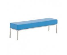 CLP Banco 4 plazas Lamega 160x40 acero inoxidable azul 46 cm