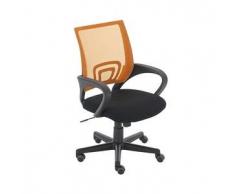 CLP Silla de escritorio GENIUS plastico amarillo altura regulable 40 - 52 cm