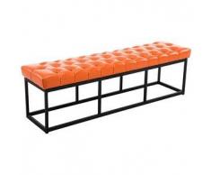 CLP Banco Amun B150 tapizado de cuero sintético metal naranja 46 cm
