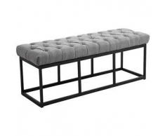 CLP Banco Amun B120 tapizado de tela metal gris 46 cm