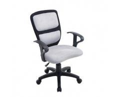 CLP Silla de oficina Einstein para niños plastico negro/gris altura regulable 43 - 50 cm